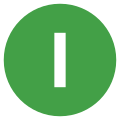 Eo circle green white letter-i.svg