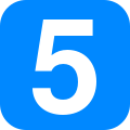 Number 5 in light blue rounded square.svg