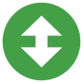 Eo circle green white arrow-up-down.svg
