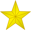 1 golden star.svg