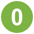 Eo circle light-green white number-0.svg