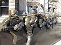 "Our Game" sculpture by Canadian artist Edie Parker outside the Hockey Hall of Fame building.jpg