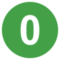 Eo circle green white number-0.svg