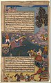 "Arjuna Battles Raja Tamradhvaja", Folio from a Razmnama MET DP169713.jpg