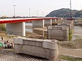 "GOKOU-BASHI" bridge under dismantlement (KIZU river) Kyoto, JAPAN.jpg
