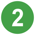 Eo circle green white number-2.svg