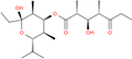 (-)-(2R,3S,4S,5S,6S)-2-ethyl-6-isopropyl-3,5-dimethyl-4-((2R,3R,4S)-(1,5-dioxo-2,4-dimethyl-3-hydroxyheptoxy))-tetrahydro-2H-pyran-2-ol.png