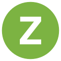 Eo circle light-green white letter-z.svg