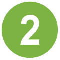 Eo circle light-green white number-2.svg