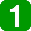 Number 1 in green rounded square.svg