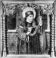 "A Saint", attribute to Lorens. In original Gothic frame. Wellcome M0003543.jpg