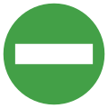 Eo circle green white no-entry.svg
