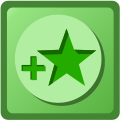 Green star boxed plus.svg