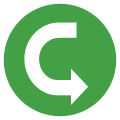 Eo circle green white arrow-swing-right.svg