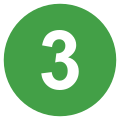 Eo circle green white number-3.svg