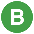 Eo circle green white letter-b.svg