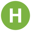 Eo circle light-green white letter-h.svg