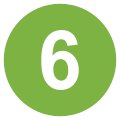 Eo circle light-green white number-6.svg