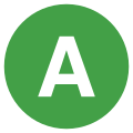 Eo circle green white letter-a.svg