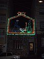 " Nativity scene in lights " .JPG