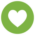Eo circle light-green white heart.svg