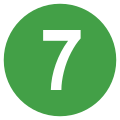 Eo circle green white number-7.svg