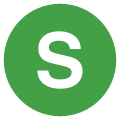 Eo circle green white letter-s.svg